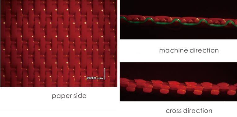 flat yarn dryer fabric structure