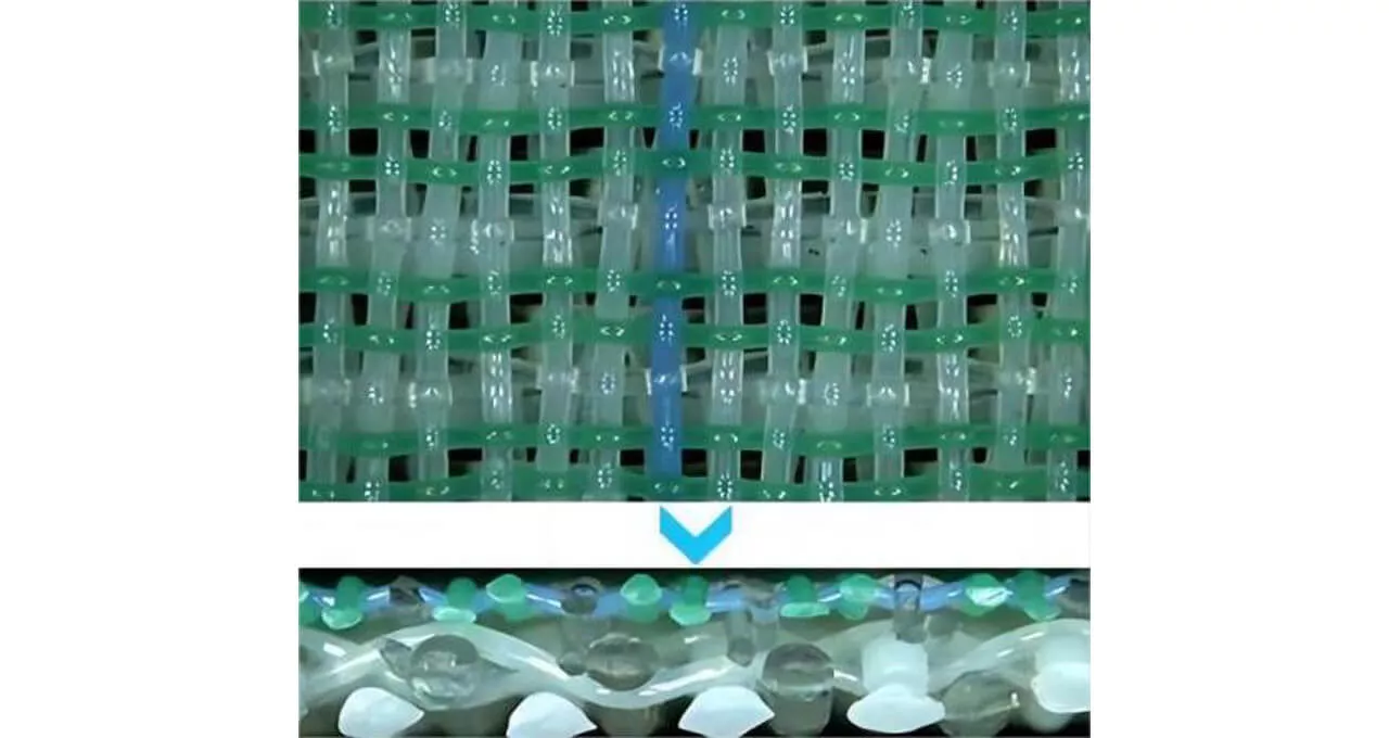 triple layer forming fabric structure