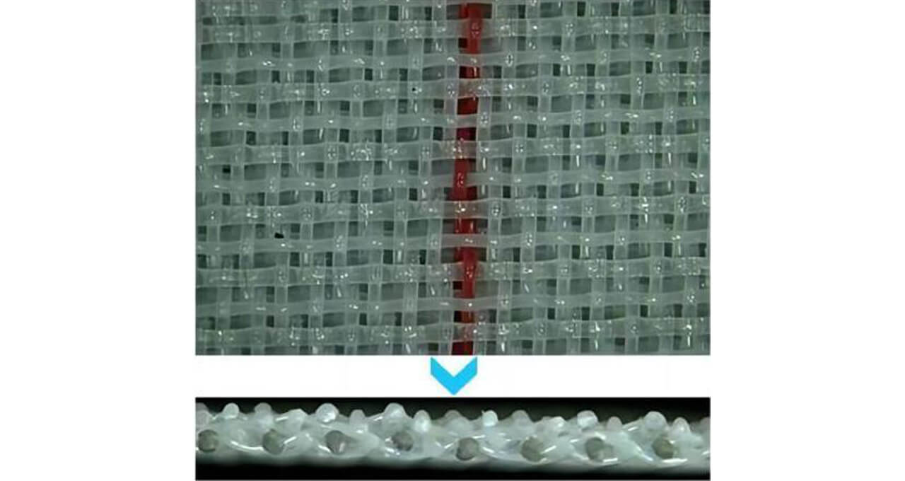 Estructura de tela de formación de doble capa