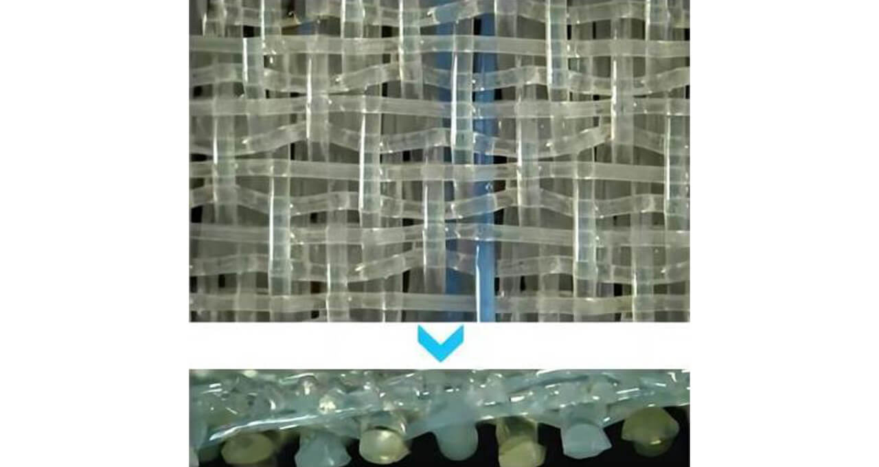 Estructura de tela de formación de 1,5 capas