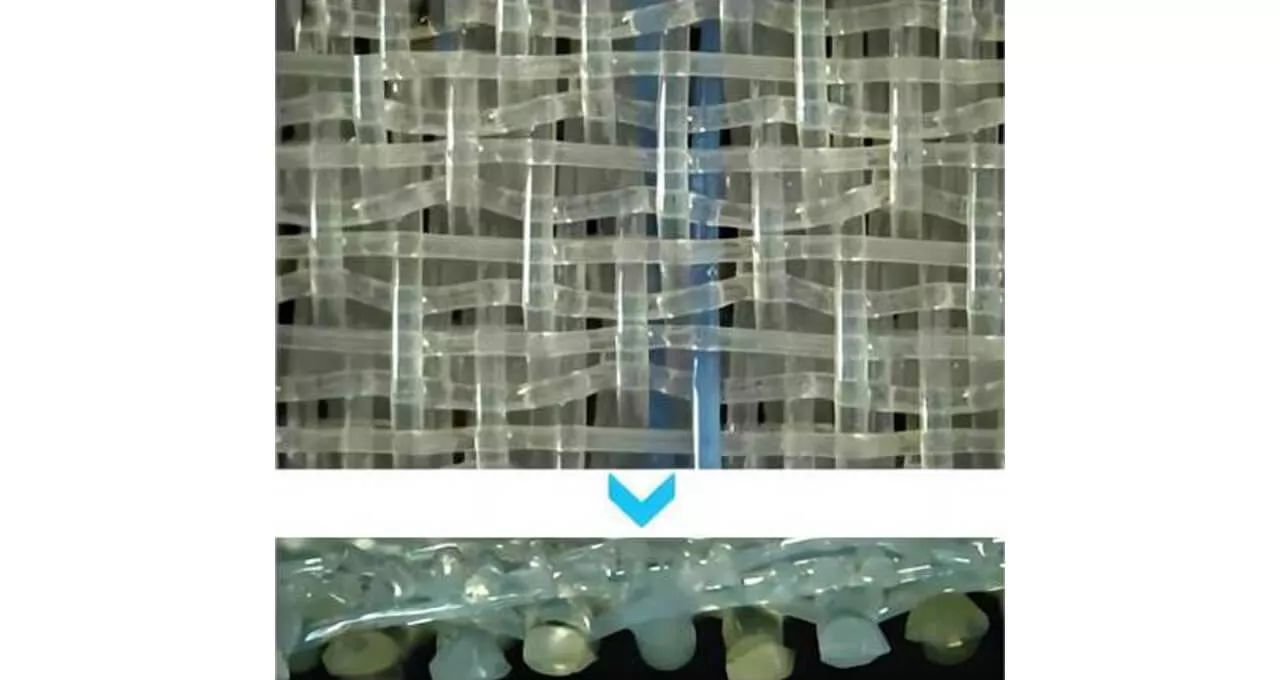 1.5 layer forming fabric structure