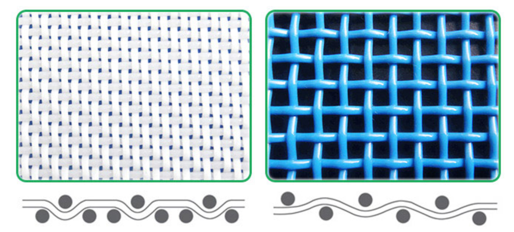 plain weave mesh belt